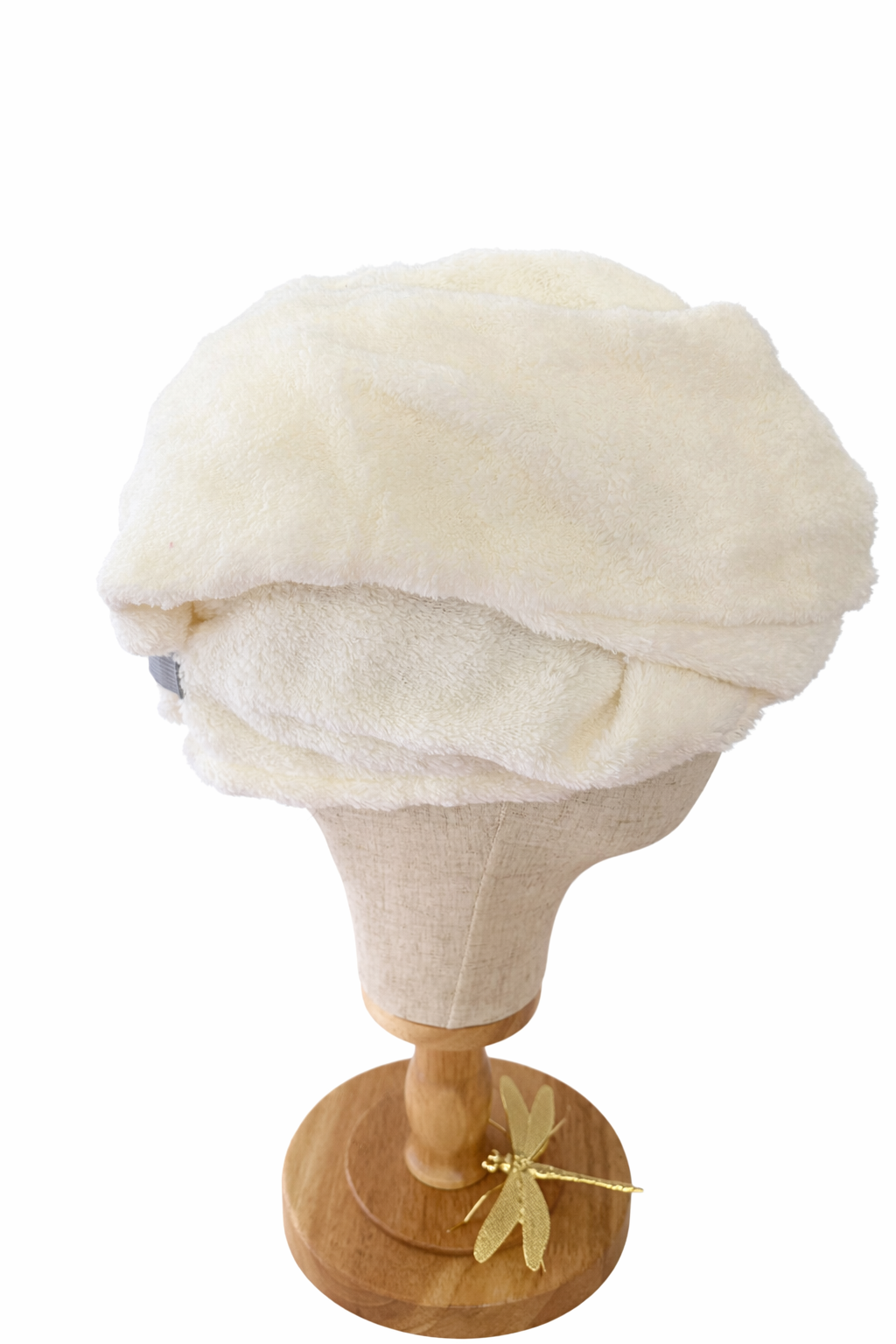 Toalla turbante con enganche elástico